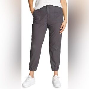 Eddie Bauer Dark Gray Adventurer Stretch Ripstop Jogger Pants - NEW - Size 8